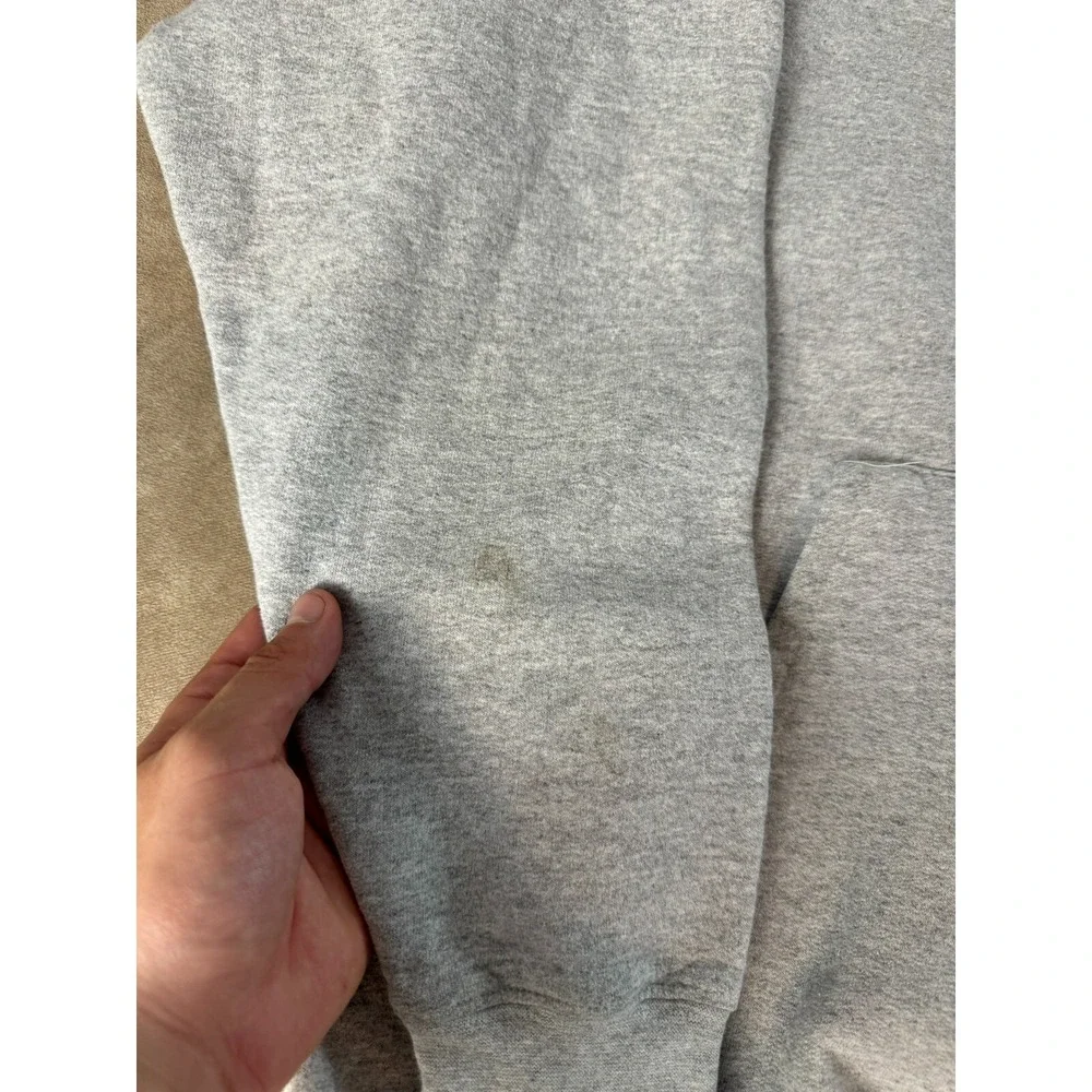 Adidas‎ Mens Kansas Jayhawks Graphic Logo Drawstring Hoodie Sweatshirt Gray M
